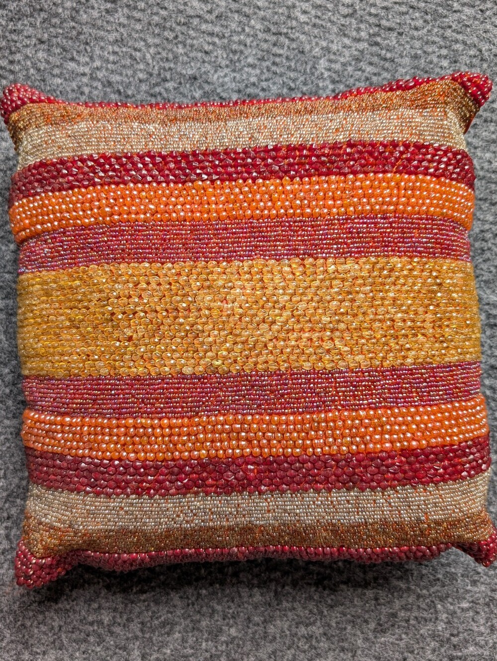 Beaded Decorative Pillow